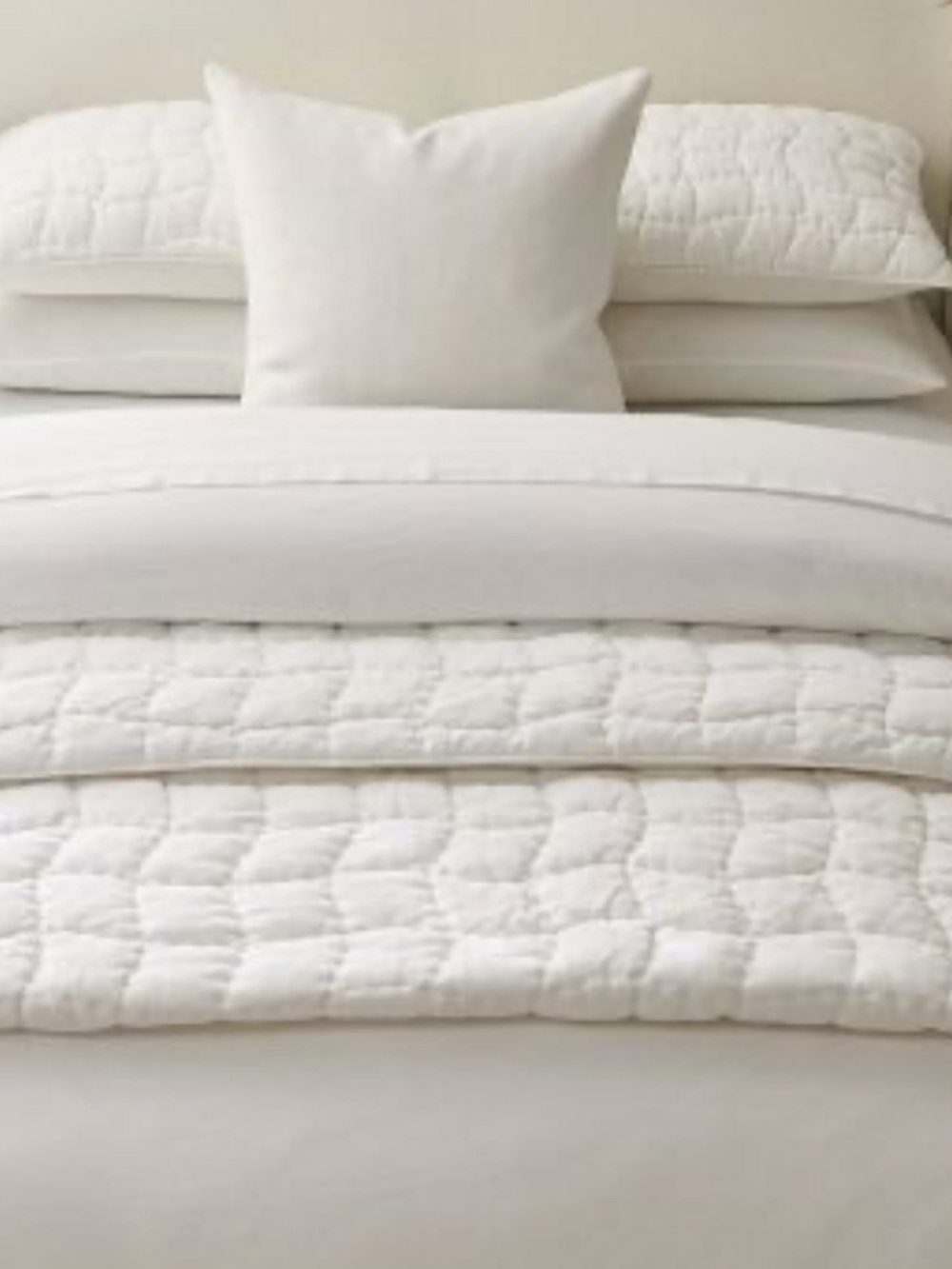 New POTTERY BARN knit velvet euro sham 26x26